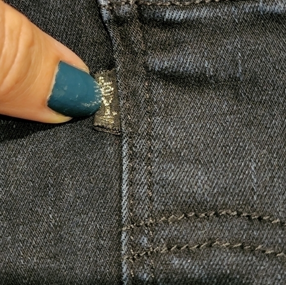 Levi's Black Legging Jeans Size 16M Length 32 - Picture 4 of 8